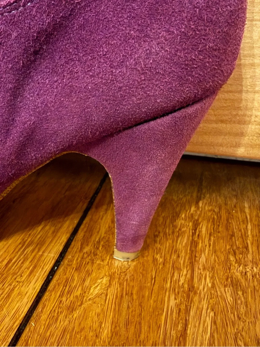 ALDO Tamisha Purple Suede Knee-High Slouchy Stiletto Boots Size 39 (US 8.5)